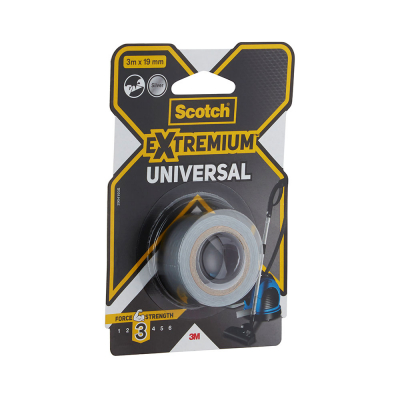 Cinta americana extremium 3, universal, 3 m x 19 mm, gris