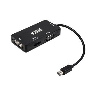 Conversor MiniDisplayPort a VGA DVI HDMI 0,15m