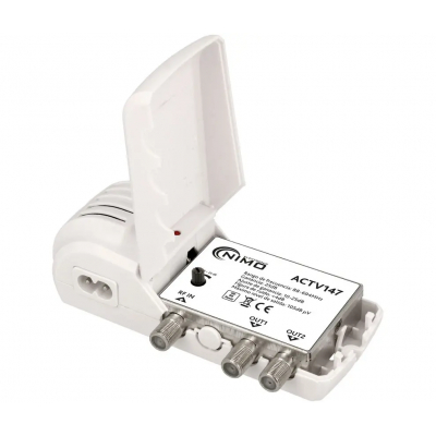 Amplificador TV Interior 2 Salidas 25dB – Filtro LTE700 5G Conector F