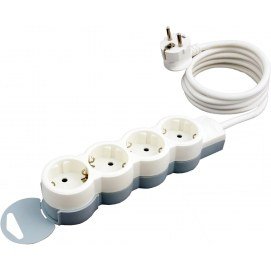 Regleta 4 tomas Legrand 695006 MULTIPLE, 4 x 2P+T, 1.5 metros