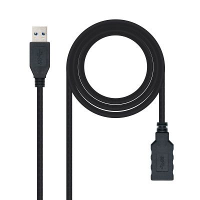 Nanocable - CABLE USB 3, TIPO A/M-A/H, NEGRO 3 M