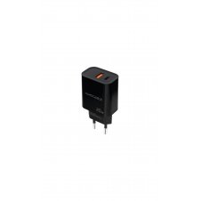 Nanocable Cargador USB-C/PD + USB-A/QC 20W, Negro