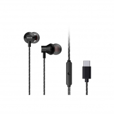 Aiwa ESTM-50USB-C Auriculares Alámbrico Dentro de oído Llamadas/Música USB Tipo C Negro