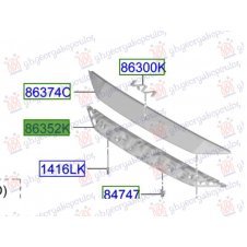SOPORTE SUPERIOR DE PLASTICO PARA PANEL DELANTERO(O)