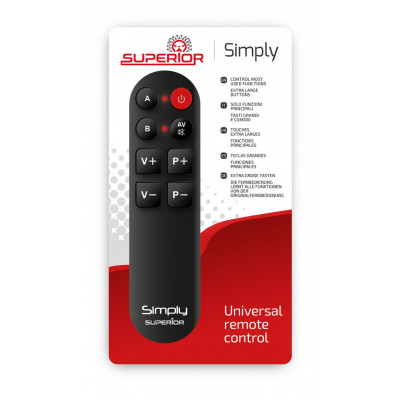 Mando Universal SIMPLI para Televisores Teclas grandes