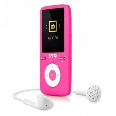 Reproductor MP4 SPC Pure Sound Colour 2 8488P/ 8GB/ Pantalla 1.8/ Radio FM/ Rosa