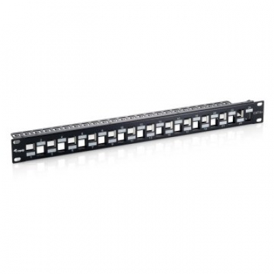 PATCH PANEL VACIO CAT.6 A 24 PUERTOS KEYSTONE APANTALLADO