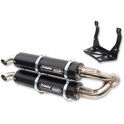 Stage 5 Dual Slip-On Muffler TRINITY RACING TR-4160S-BK