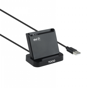 LECTOR TARJETAS DNIE VISION TQR-220B USB 2.0 NEGRO