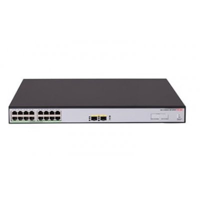 H3C LS-1600V2-18P-HPWR-GL switch Gestionado Gigabit Ethernet (10/100/1000) Energía sobre Ethernet (PoE) Gris, Negro