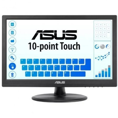 Monitor Profesional Táctil Asus VT169HE 15.6/ Full HD/ Negro