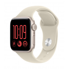 Apple Watch SE (3nd generation) SE 3 (GPS + Cellular) - Caja de aluminio en blanco estrella de 40 mm - Correa deportiva color arena - Talla S/M