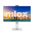 Monitor Nilox NXM24RWEB02W, 23,8 pulgadas, Full HD, IPS, 120 Hz, 4 ms, altura regulable, webcam, altavoces, HDMI, DisplayPort, VGA
