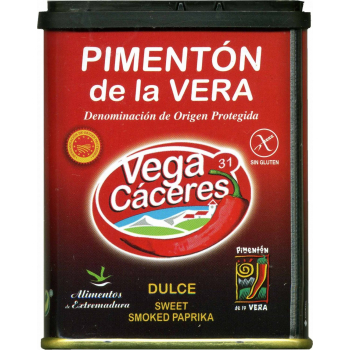 Pimentón de la Vera Dulce Vega Cáceres Lata 75Grs