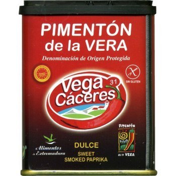 Pimentón de la Vera Dulce Vega Cáceres Lata 75Grs