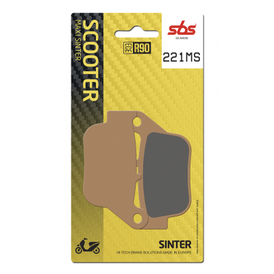 MS Scooter Maxi Sintered Brake Pads SBS 221MS
