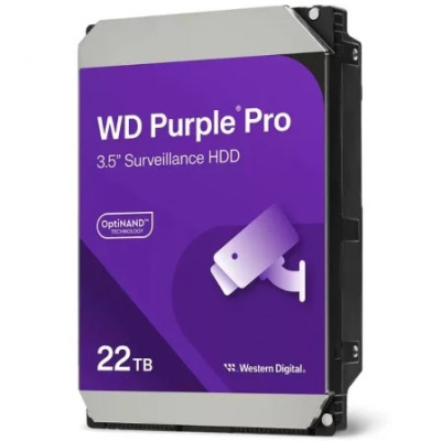 Disco Duro Western Digital WD Purple Pro Surveillance 22TB/ 3.5/ SATA III/ 512MB