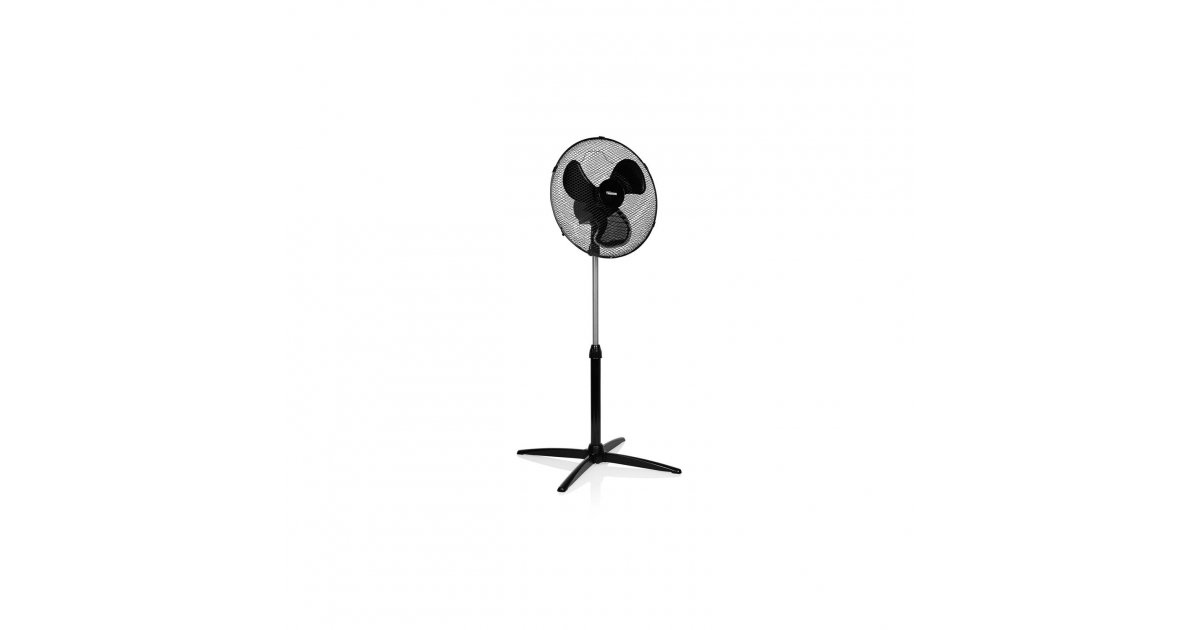 Ventilator Staand - Tristar VE-5756 Statiefventilator Met 3 Snelheidsstanden Ventilator 85 Graden Draaifunctie In Hoogte Verstelbaar O 40 Cm 45 Watt Zwart