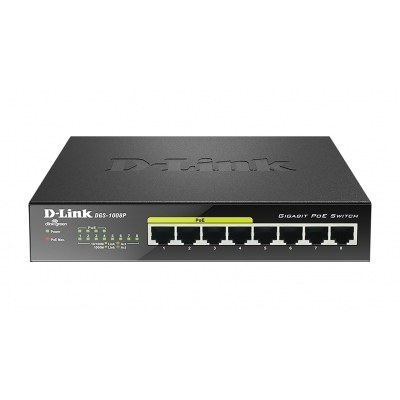 D-Link DGS-1008P Switch 8xGB 4xPoE