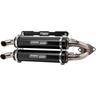 Stage 5 Slip-On Dual Muffler TRINITY RACING TR-4165S-BK