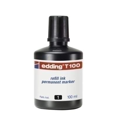 TINTA ROTUL.EDDING 100 ml T100 NEGRO