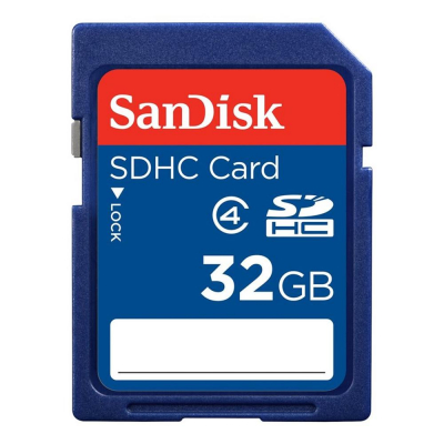Tarjeta memoria secure digital sd 32gb sandisk clase 4 sdhc