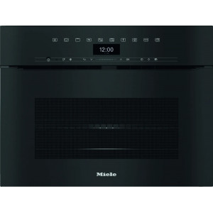 Horno compacto con microondas Miele H 7440 BMX ArtLine, 43 litros, Quick & Gentle, Quick-MW, DirectSensor, WiFi Miele@home, negro Obsidian