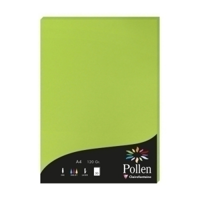 PAPEL CLAIREFONTAINE POLLEN A4 50h VERDE