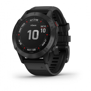 Reloj Smartwatch Garmin Fenix 6 Pro and Sapphire 010-02158-02, 47 mm, funciones Premium, edición estándar, negro