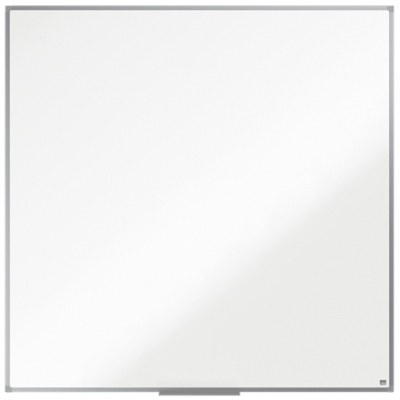 Nobo Essence Pizarra Magnetica de Acero 1200x1200mm - Marco de Aluminio Anodizado - Bandeja para Rotuladores - Color Blanco