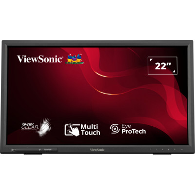 Viewsonic TD2223-2 pantalla para PC 55,9 cm (22) 1920 x 1080 Pixeles Full HD LCD Pantalla táctil Negro