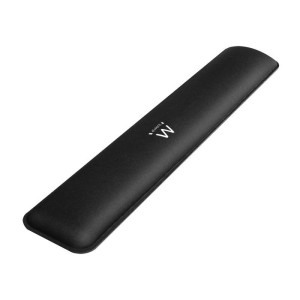 Ewent EW3180 descansa muñecas Poliéster, Caucho Negro