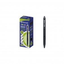 Bismark 330216 bolígrafo Negro Bolígrafo de punta retráctil con pulsador Medio 12 pieza(s)