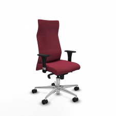 Piqueras y Crespo Albacete direcci?n sincro bali granate brazos 1D cromados base aluminio ruedas 65 nailon