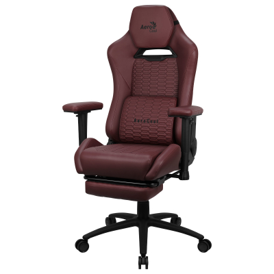 ROYALTUSCANRD Silla Gaming Premium Ergonómica Reposapiernas Cuero Sintético Rojo