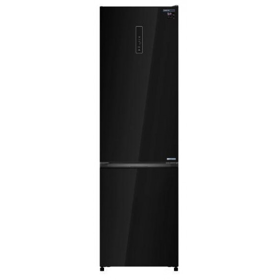 Frigorífico combi Infiniton FGC-403C20BDG, 200 x 59.5 x 66 cm, Total No Frost, clase D, 223 kWh/año, 37 dB, 405 litros, Fresh Area, cristal negro