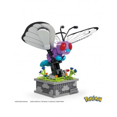 Figura mattel mega construx motion pokemon butterfree 582 pcs