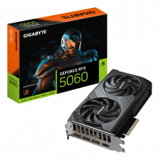 GIGABYTE GeForce RTX 5060 WINDFORCE 8G Tarjeta Gráfica - 8GB GDDR7, 128bit, PCI-E 5.0, 2497 MHz Frecuencia del núcleo, 3 x DisplayPort, 1 x HDMI, GV