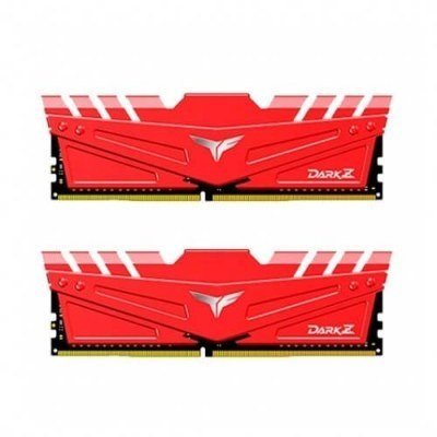 Memoria ram ddr4 32gb 2x16gb 3200mhz teamgroup dark z rojo - cl 16 - 1.35v tdzrd432g3200hc16fdc01