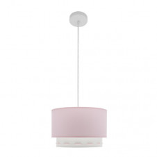 Colgante Trazos 1xe27 Rosa Bebe Regx30x30 Cm