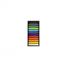 Milan Art Pack de 12 Pasteles Blandos - Colores Intensos y Brillantes - Resistentes a la Luz - Mezclables - Colores Surtidos