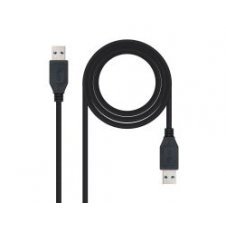 Nanocable USB-A/M a USB-A/M 2m Negro (10.01.1002-BK)