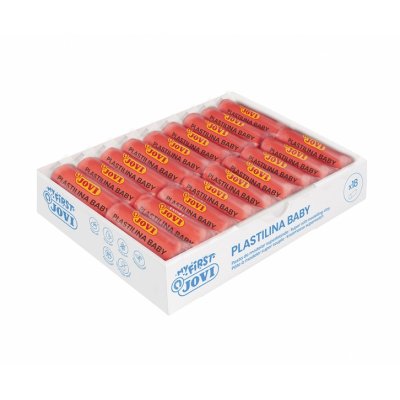 Jovi Baby Caja de 18 Pastillas de Plastilina 38gr - Pasta Modelar Super Blanda - Estimula Creatividad y Sensibilidad Tactil - Fortalece Musculos de Dedos y Manos - Color Rojo
