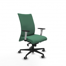 Piqueras y Crespo Albacete confidente sincro bali verde esmeralda brazos 1D blancos base nailon ruedas 65mm engomadas