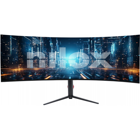 Monitor gaming curvo Nilox NXM49CRVDC, 49 pulgadas, Dual QHD 5120 x 1440, IPS, 144 Hz, 1 ms, USB-C 65 W, HDMI, DisplayPort, negro