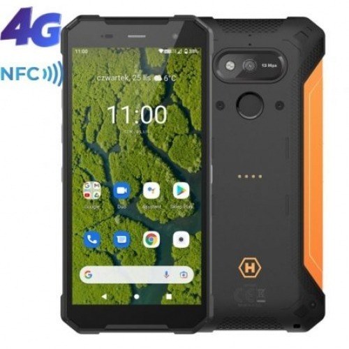 Smartphone Ruggerizado Hammer Explorer Plus Eco 4GB/ 64GB/ 5.72/ Negro y Naranja