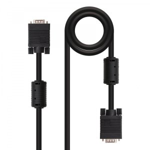 Nanocable CABLE SVGA CON FERRITA, HDB15/M-HDB15/M, 10 M