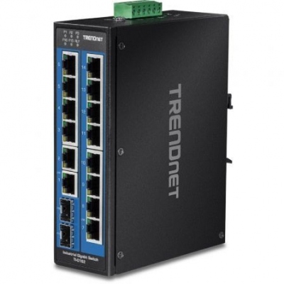 Switch TRENDnet TI-G162 16 Puertos/ RJ-45 Gigabit 10/100/1000 SFP