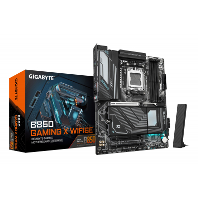 B850 GAMING X WIFI6E Placa Base - Procesadores AMD Ryzen Serie 9000, VRM digital de 12+2+2 fases, hasta 8200MHz DDR5 (OC), 1xPCIe 5.0 + 2xPCIe 4.0 M.2, LAN 2.5G, WIFI 6E, USB 3.2 Gen 2x2