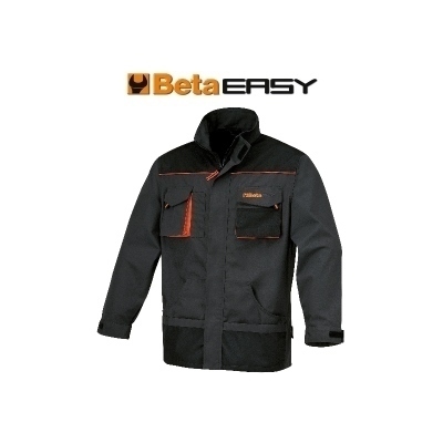 BETA Work Jacket in T/C canvas 260 g/m² Oxford Inserts Grey Size XL 079090904